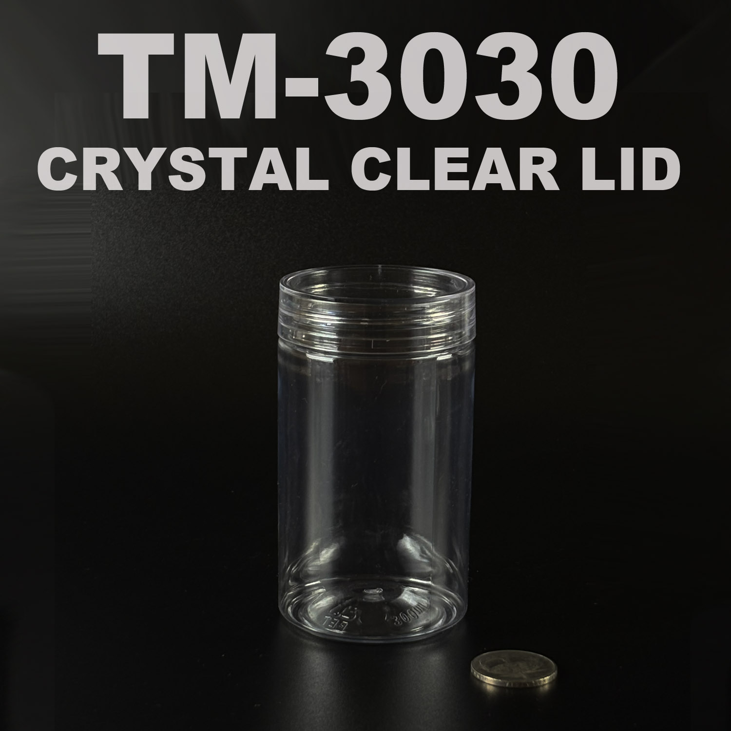 pet BOTTLE 300ml with crystal clear lid